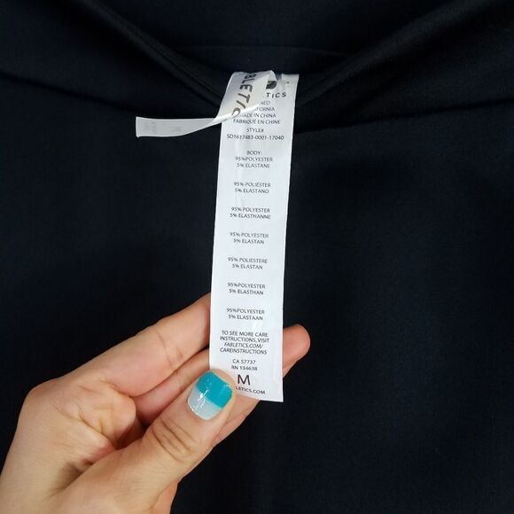 FABLETICS Black Double Zip Skirt - Picture 2 of 4